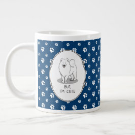 Aber ich bin Niedlich Samoyed Dog Funny Sammie Jumbo-Tasse
