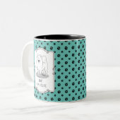Aber ich bin Niedlich Samoyed Dog Funny Sammie Zweifarbige Tasse (Vorderseite Links)