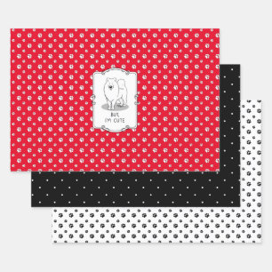 Aber ich bin Niedlich Samoyed Dog Geschenkpapier Set