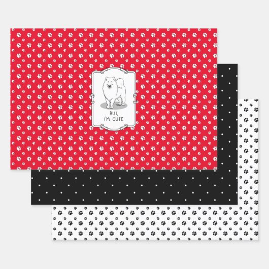 Aber ich bin Niedlich Samoyed Dog Geschenkpapier Set (Set)