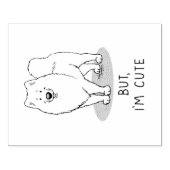Aber ich bin Niedlich Samoyed Dog Gummistempel (Prägung)