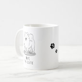 Aber ich bin Niedlich Samoyed Dog Kaffeetasse (Vorderseite Links)