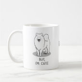 Aber ich bin Niedlich Samoyed Dog Kaffeetasse (Links)