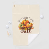 Aber ich glaube, ich Liebe fallen - Pumpkins & Blä Golfhandtuch (Insitu)