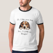 Aber ich LIEBE meinen Beagle Basic Ringer T - Shir