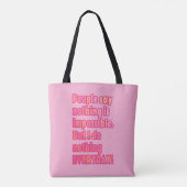 Aber ich mache jeden Tag nichts Tasche (Rückseite)