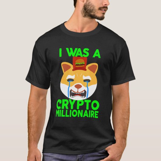 Aber ich war ein Crypto Millionär traurig schreien T-Shirt (Vorderseite)