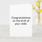 Aber im Ernst, das ist ein hässliches Baby. Karte (Gelbe Blume)