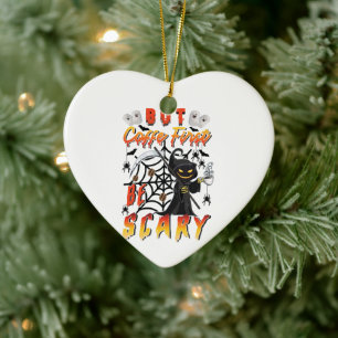 Aber Kaffee ist zuerst Beängstigend Keramik Ornament