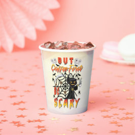 Aber Kaffee ist zuerst Beängstigend Pappbecher