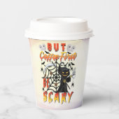 Aber Kaffee ist zuerst Beängstigend Pappbecher (Vorderseite)