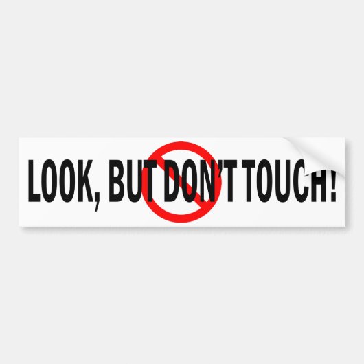 Aber keine Touch Autoaufkleber (Vorne)