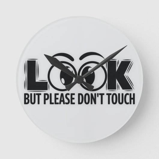 Aber keine Touch Runde Wanduhr (Vorderseite)