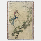 Aber Kobold setzte auf dem Faden einer Spinne Decke (Vorderseite Vertikal)