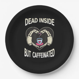 Aber koffeiniertes Kaffeekelett Herz Pappteller