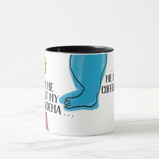 "Aber lass mir erst meinen Kaffee fertig!" Tasse (Zentrum)