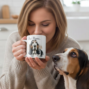 Aber Mama....... Basset Hound Modern Tasse