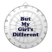Aber mein Mädchen ist anders Dartscheibe (vorne)