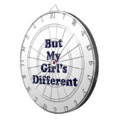 Aber mein Mädchen ist anders Dartscheibe (Vorderseite rechts)