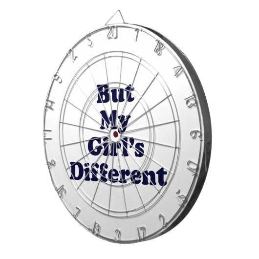 Aber mein Mädchen ist anders Dartscheibe (Vorderseite rechts)