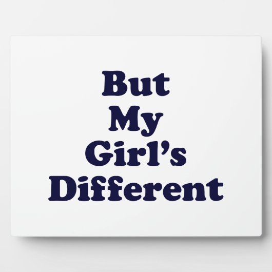 Aber mein Mädchen ist anders Fotoplatte (Vorderseite)