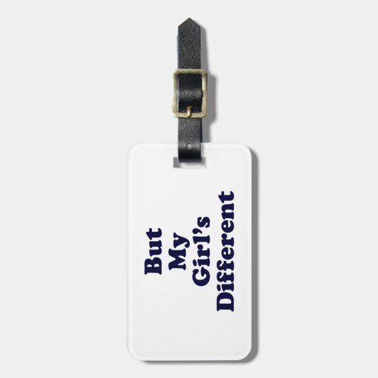 Aber mein Mädchen ist anders Gepäckanhänger (Vorderseite vertikal)