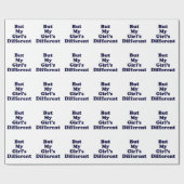 Aber mein Mädchen ist anders Geschenkpapier (Flach)