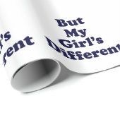 Aber mein Mädchen ist anders Geschenkpapier (Rolleneckpunkt)