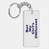 Aber mein Mädchen ist anders Schlüsselanhänger (Vorderseite links)