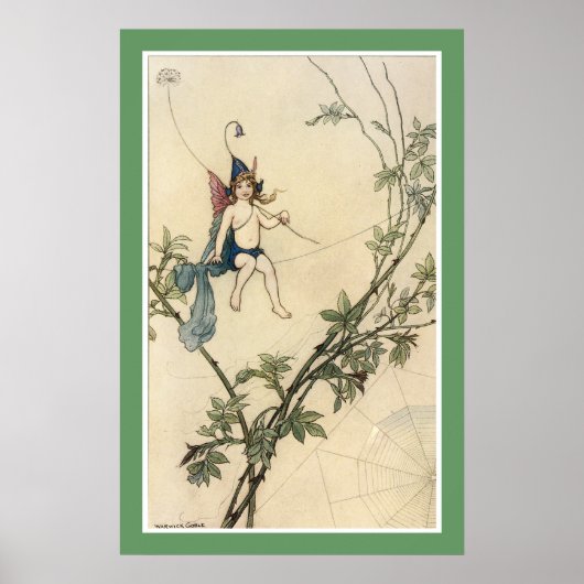 Aber Puck saß auf einer Spinne Poster (Vorne)