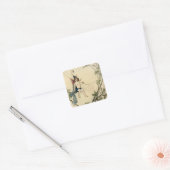 Aber Puck saß auf einer Spinne Quadratischer Aufkleber (Umschlag)