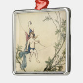 Aber Puck saß auf einer Spinne Silbernes Ornament (Links)