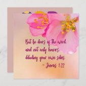 Aber seien Sie Tore des Wortes Christliche Blüte (Vorne/Hinten)