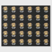 Aber ter Toast Funny Bread Pun Dark BG Geschenkpapier (Flach)