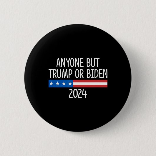 Aber Trump oder Biden 2024 - Button (Vorderseite)