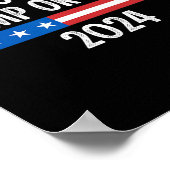 Aber Trump oder Biden 2024 - Vintager Stil - Poster (Ecke)