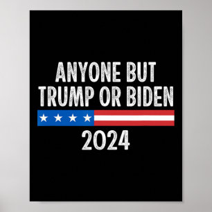 Aber Trump oder Biden 2024 - Vintager Stil - Poster