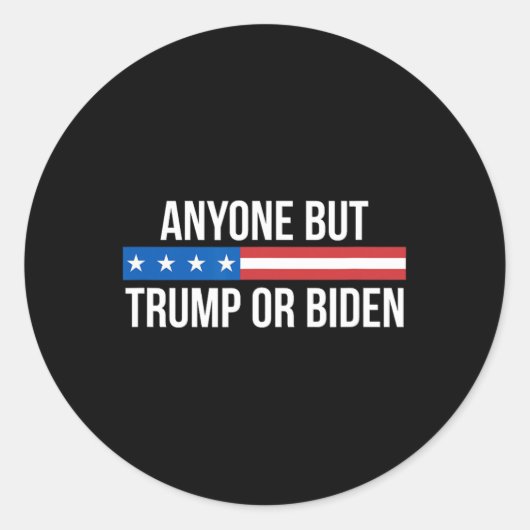 Aber Trump oder Biden - Runder Aufkleber (Vorderseite)