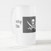 aber warum wird der Rum gegangen? Mattglas Bierglas (Vorderseite Links)