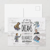 Aber was träumen wissen die Grenzen Earhart Postkarte (Vorne/Hinten)