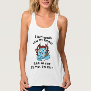 Aber wenn ich wütend wird lustiges Monster Girl Tank Top