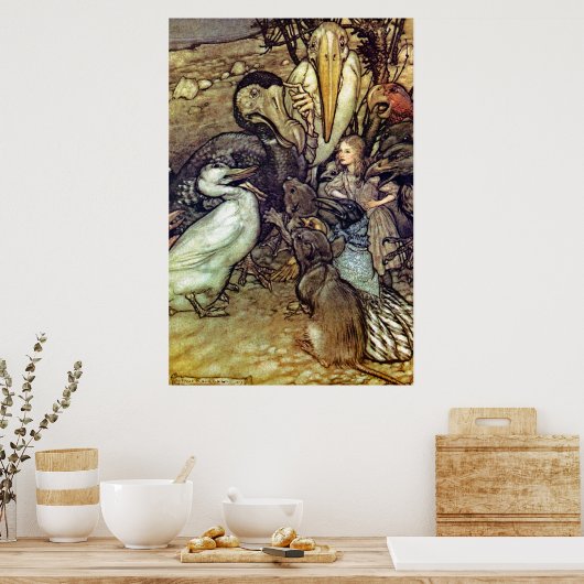 Aber wer hat gewonnen? poster (Küche)