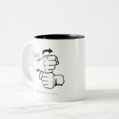 Aber zuerst [ASL] Kaffee Zweifarbige Tasse (Vorderseite Links)