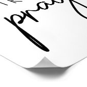 Aber zuerst beten Christlich Poster (Ecke)