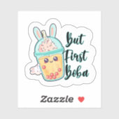 Aber zuerst Boba Sticker (Blatt)
