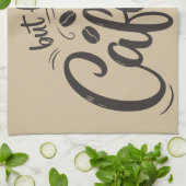 Aber zuerst, Cafecito Geschirrtuch (Gefaltet)