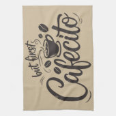 Aber zuerst, Cafecito Geschirrtuch (Vertikal)