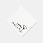 aber zuerst Cocktails - Martini Serviette (Ecke)