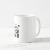 Aber zuerst, Coffee - Niedlich Panda Coffee Lover  Kaffeetasse (VorderseiteRechts)