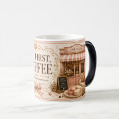 Aber zuerst, Coffee Romantic Blush Café Tasse  (VorderseiteRechts)